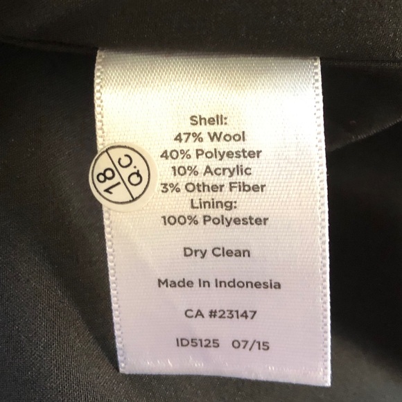 TALBOTS Plaid Windowpane Wool Blend Lined Pencil Skirt Red Black (4) - Picture 9 of 14